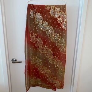 Red and Gold Scarf